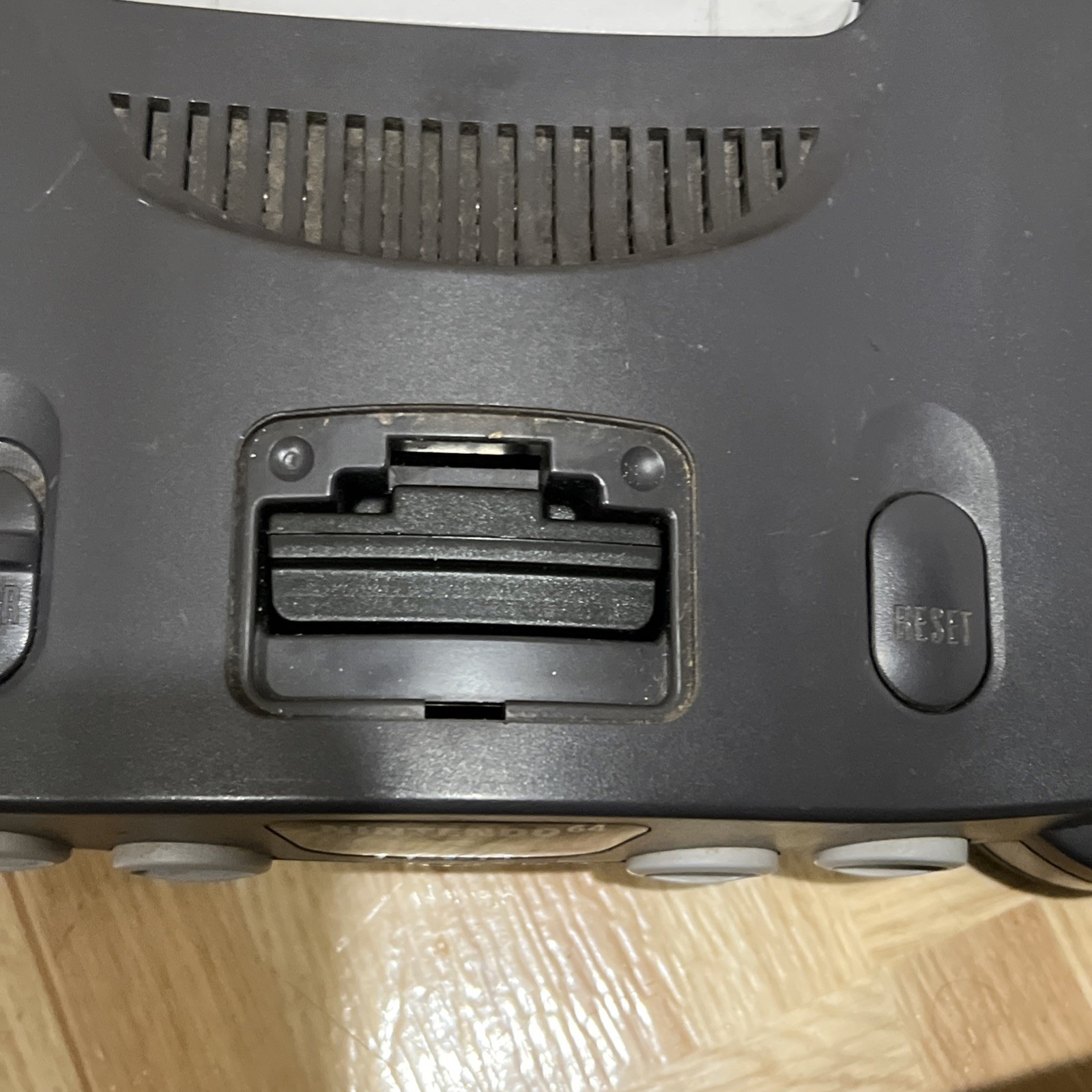 Nintendo 64 N64 Black Console With 1 Controller,cords, And NFL Blitz 200