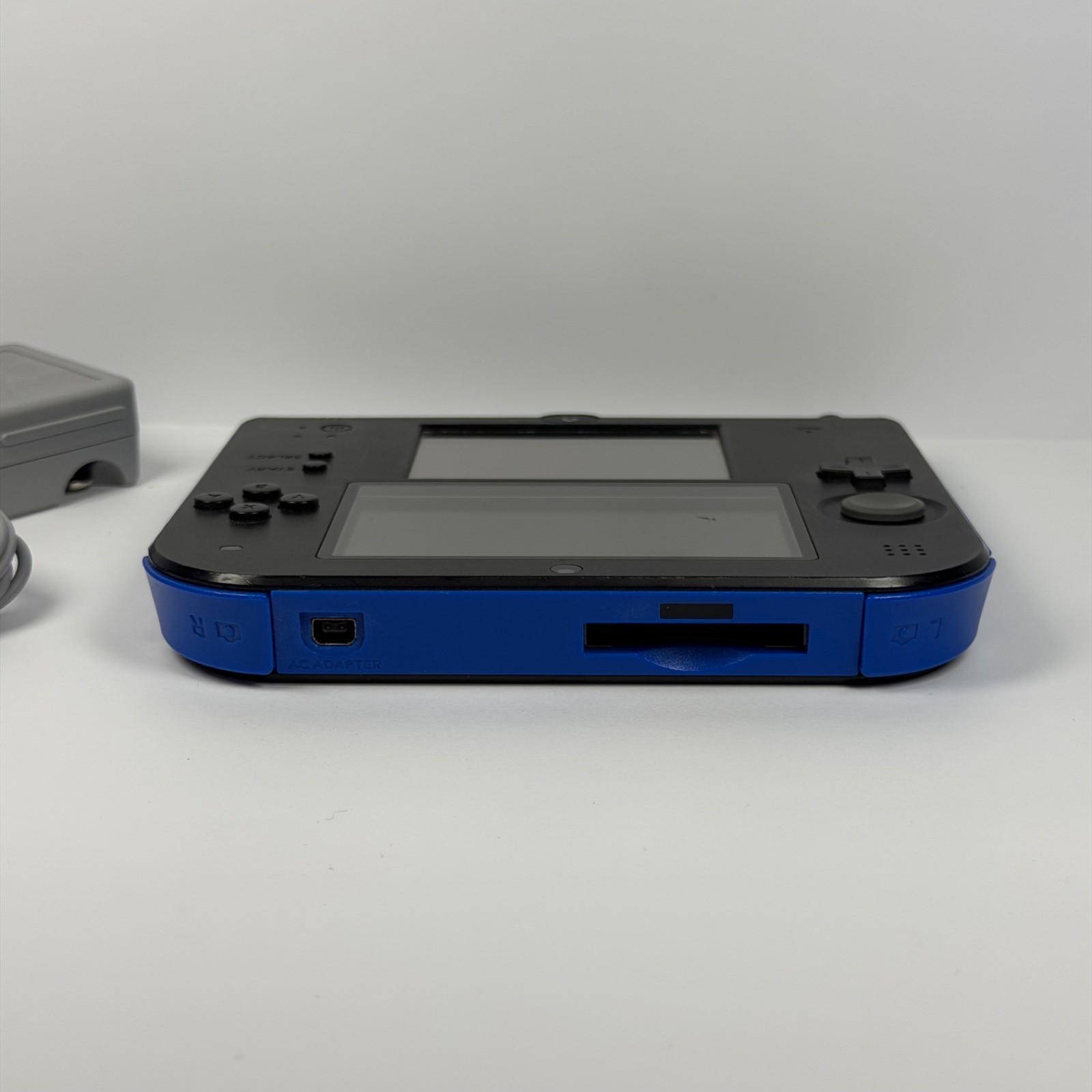 Nintendo 2DS Console Blue & Black Bundle w/ Charger Tested & Works