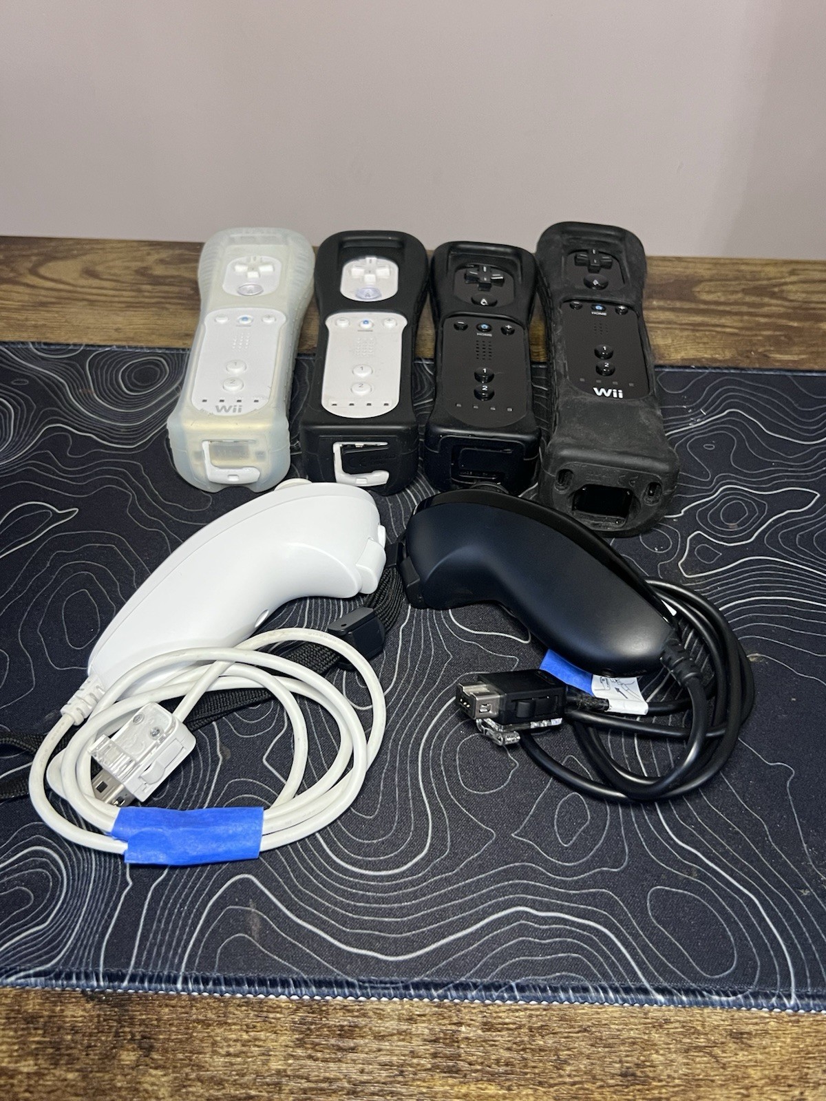 Nintendo Wii Black Console RVL-001 Bundle W/ Games