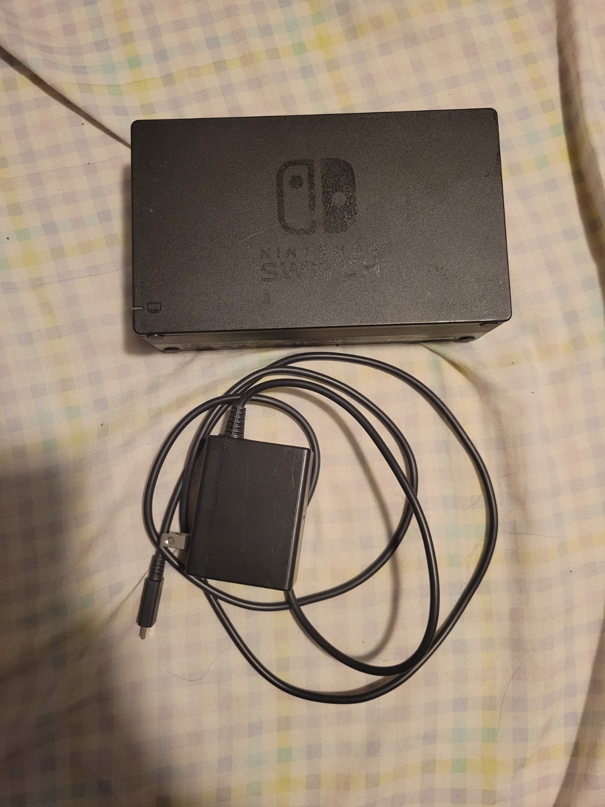 Used Nintendo Handheld Switch Console – Black with Blue and Yellow Joycons