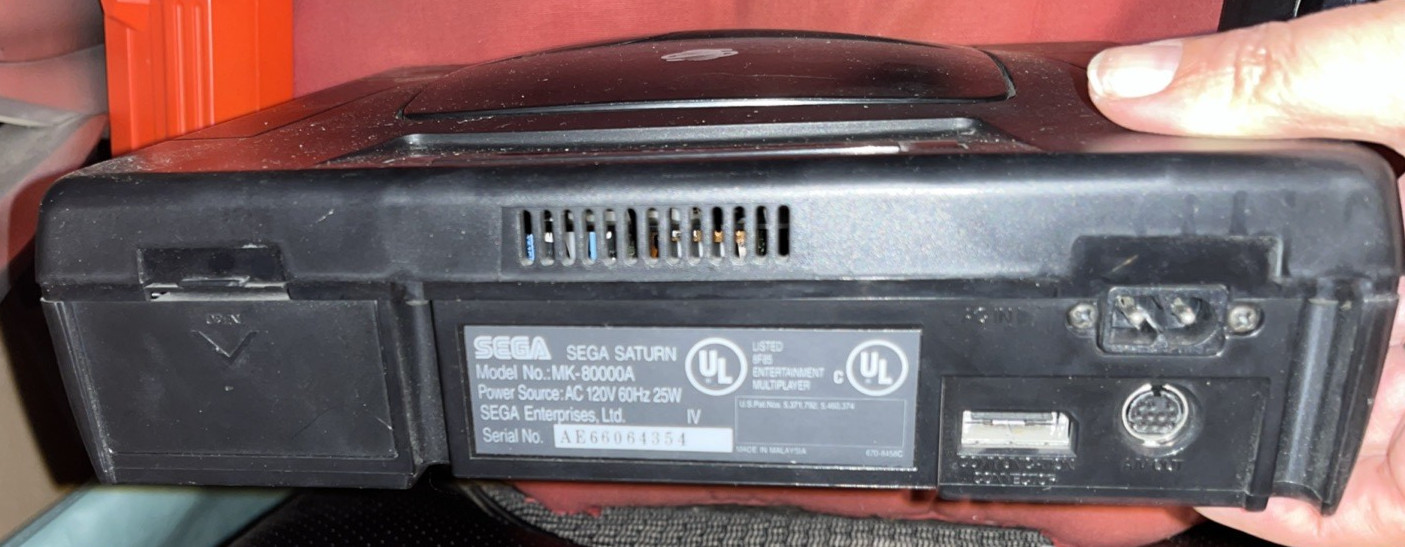 Sega Saturn MK-80000A, Controller, Not For Resale Games & Arcade Gun – TESTED