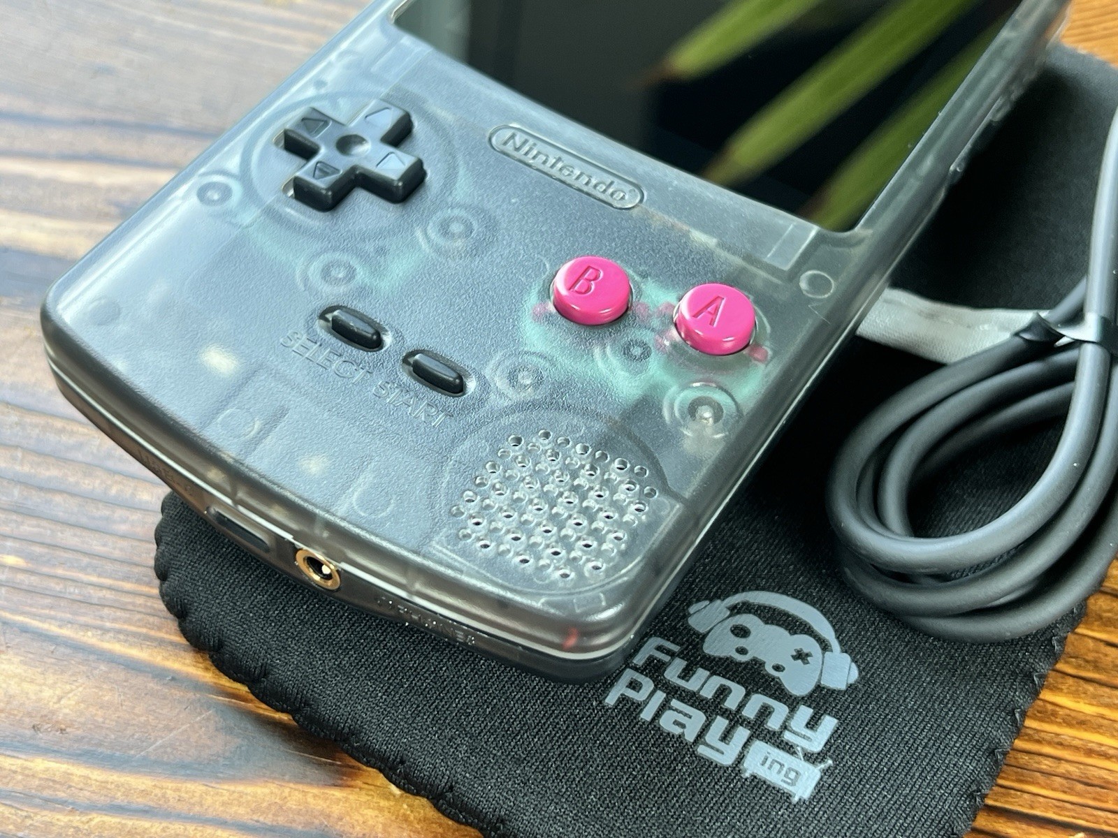 Clear Black DMG 💎 FPGBC Gameboy Color GBC Funnyplaying IPS Screen USB-C Console
