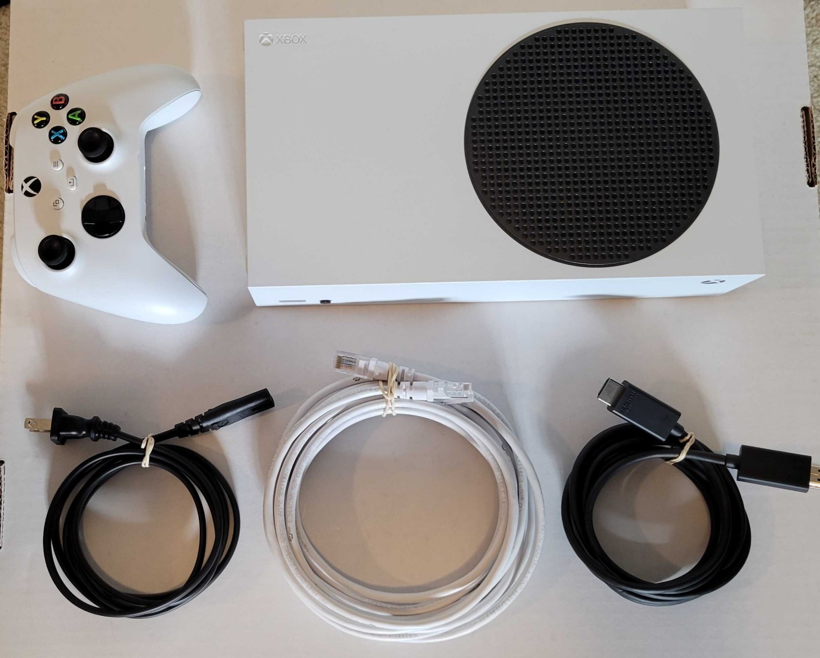 Microsoft Xbox Series S 512GB White Console W/ Controller +HDMI & Ethernet Cable