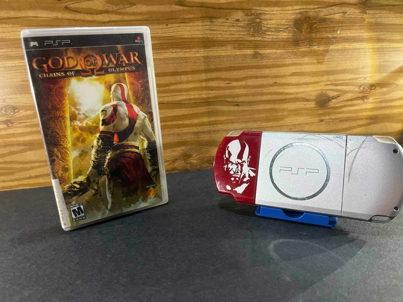 Sony PSP-3001 Console + God of War Chains of Olympus UMD Game Untested