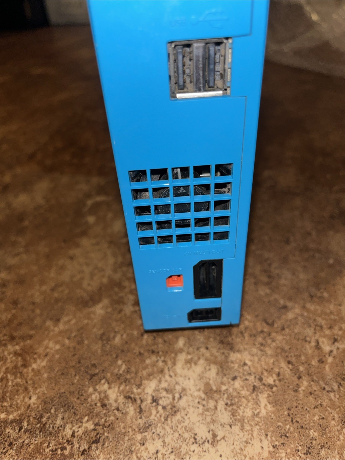 Nintendo Wii RVL-101 Blue Console ONLY Not Working