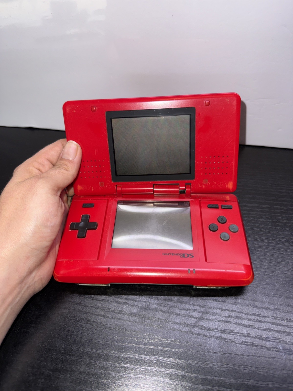 •Cosmetically Flawed/Read First•Nintendo DS Fat/Original/NTR-001 Red