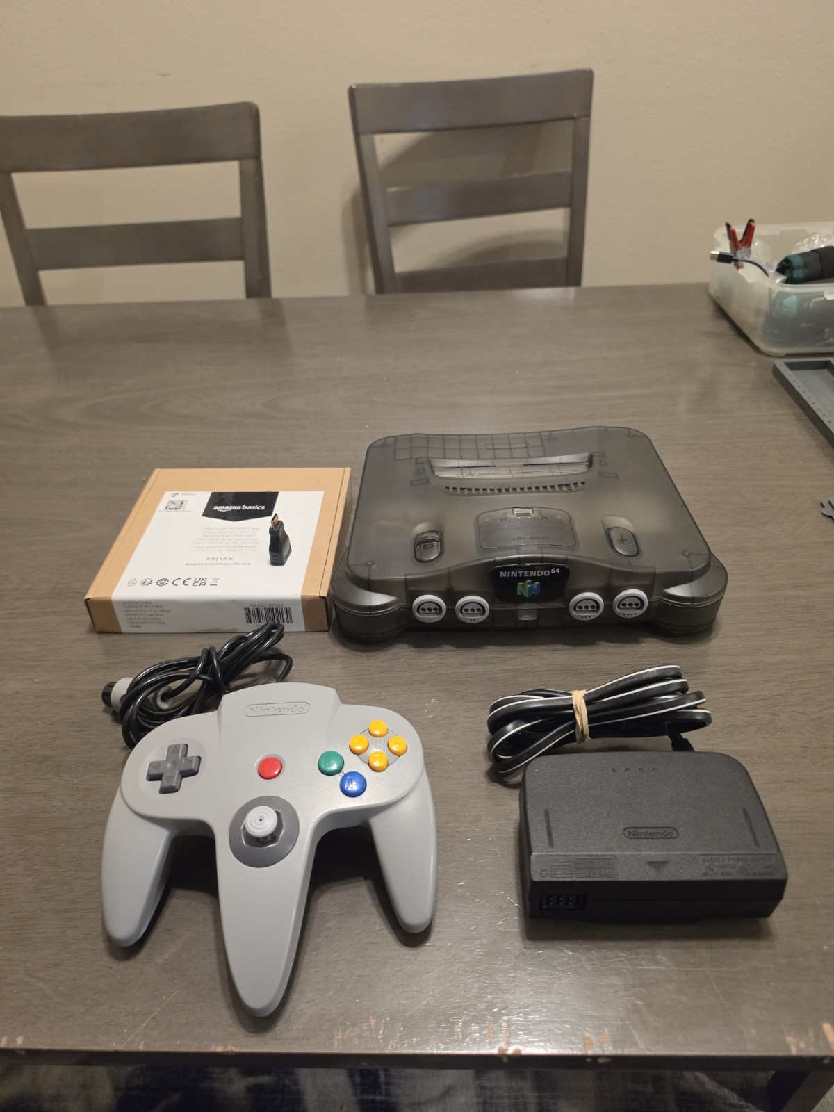 HDMI & Bluetooth Nintendo 64 Smoke Gray – New Capacitors
