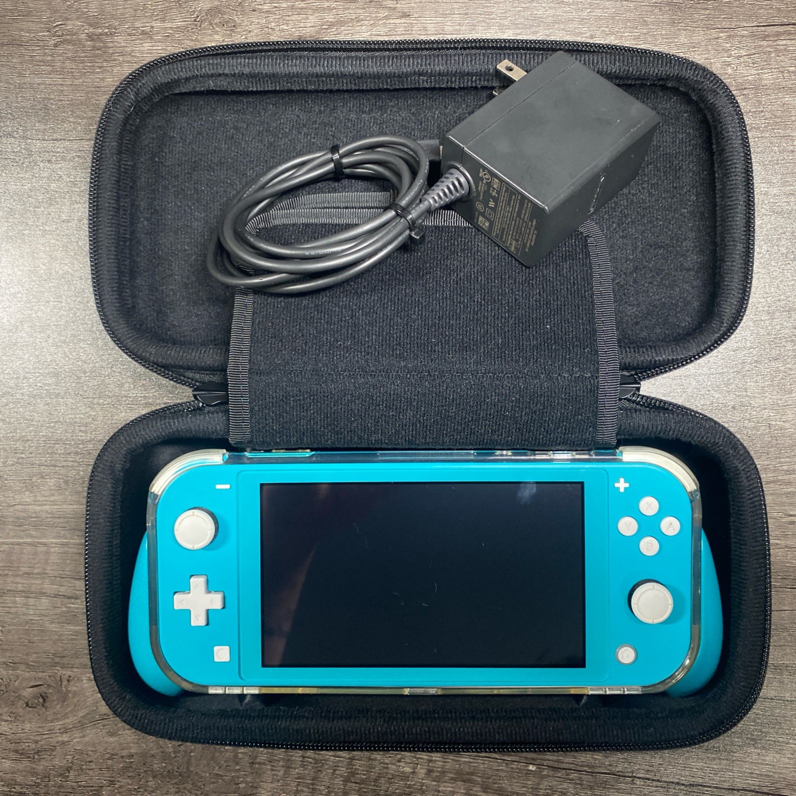 Nintendo Switch Lite (Turquoise) w/ Charger, Case, Grip & 128 GB MicroSD Card