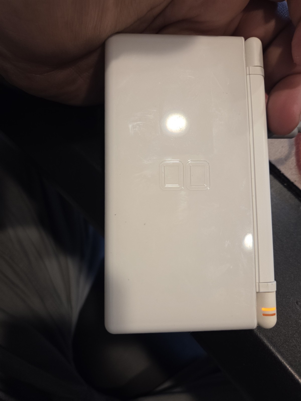 Nintendo DS Lite USG-001 JPN White Handheld Console Stylus Only Bad Hinge