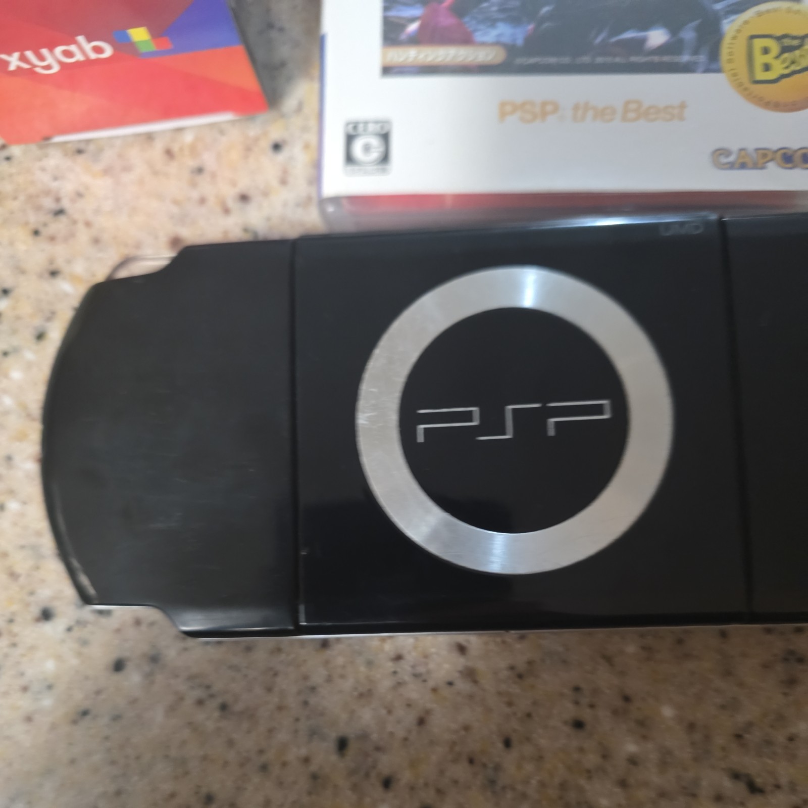 Sony PSP 2001 Black Playstation Console, New Battery, Charger, Monster Hunter.