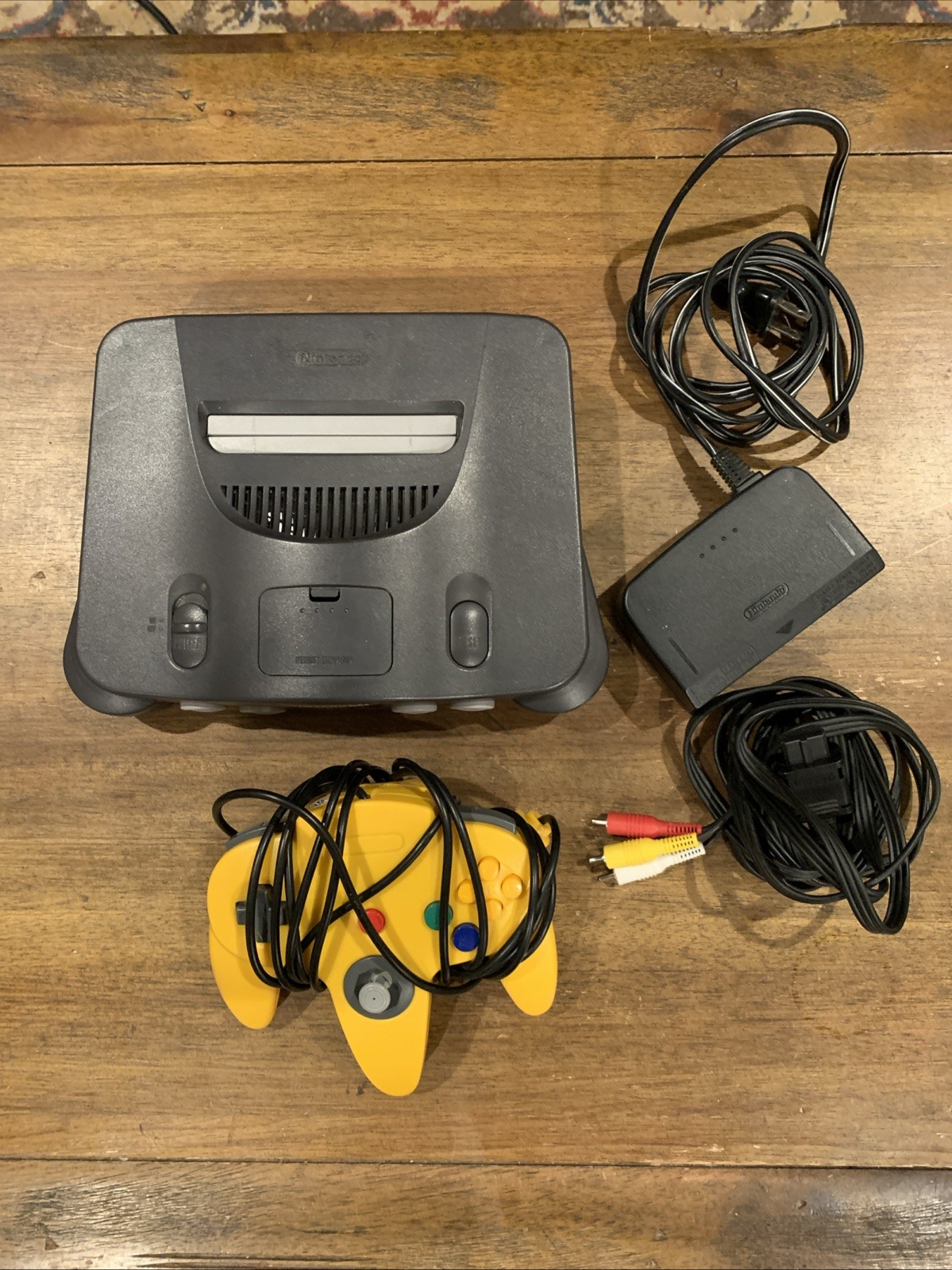 Nintendo 64 Console, Power Supply, AV Cables, Expansion Pack & Controller