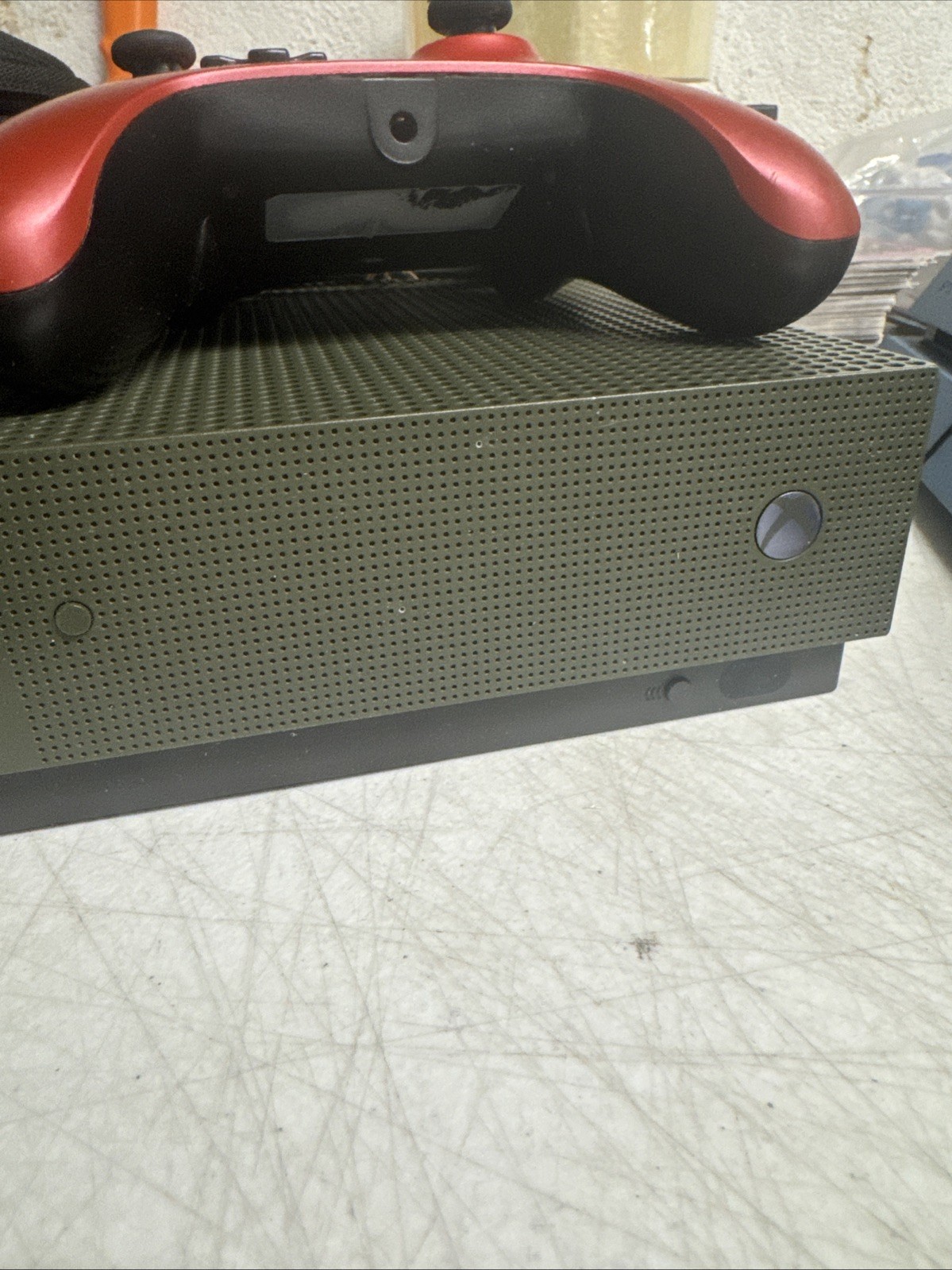 Microsoft Xbox One S 500GB Console Gaming System Only Military Green 1681