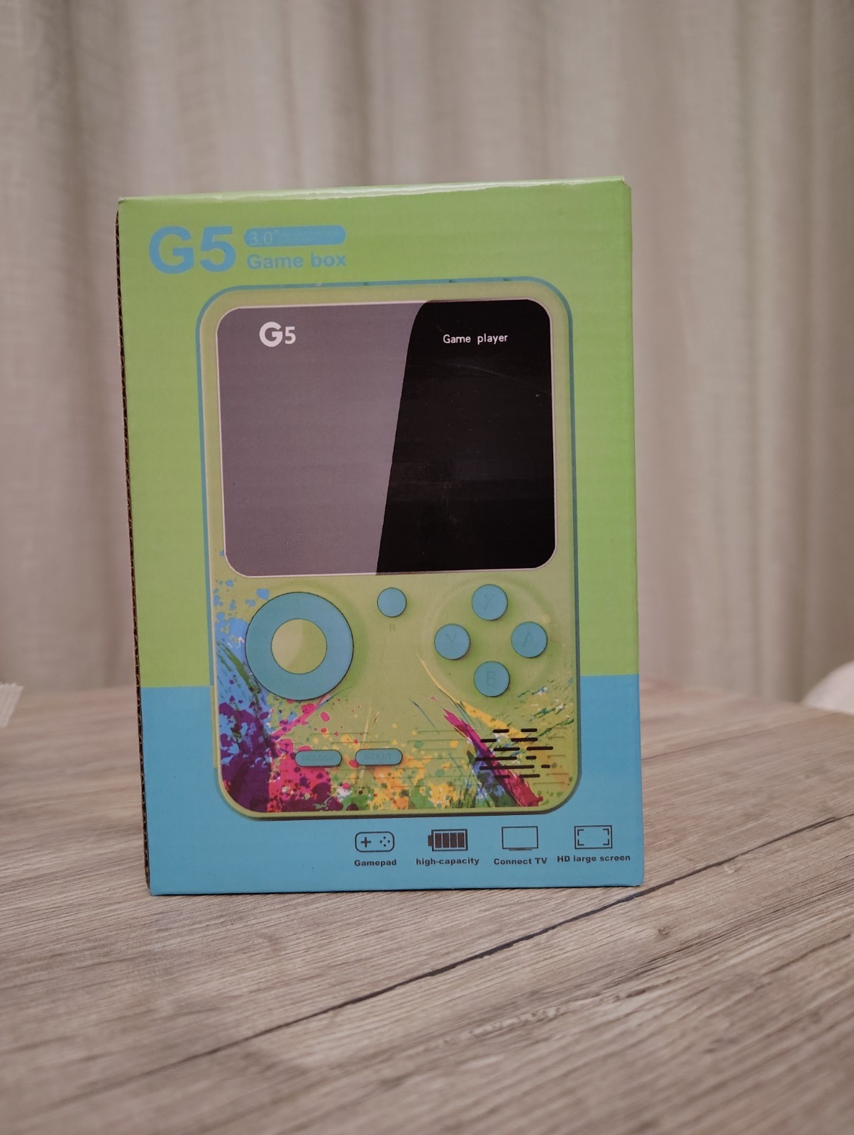 Game box G5 Handheld Game System 3.0″ HD Screen, Gamepad, With TV Connection