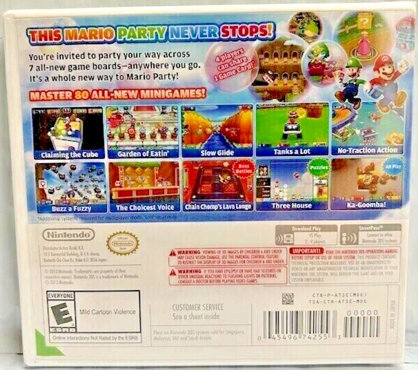 Mario Party: Island Tour 3DS Brand New Game Special [Multiplayer, 2013 Party]