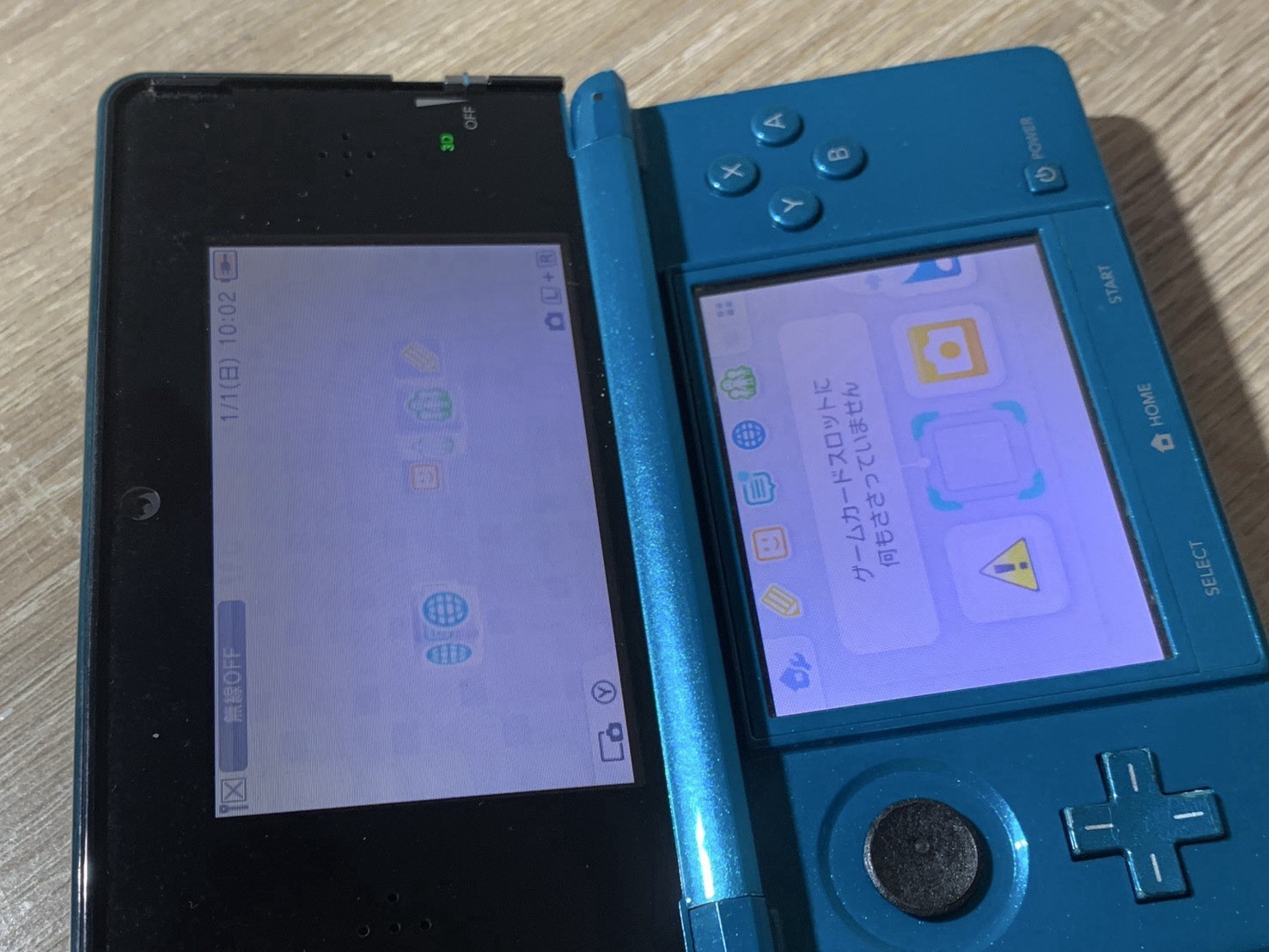 0660 Nintendo 3DS Aqua Blue Good TESTED 290g