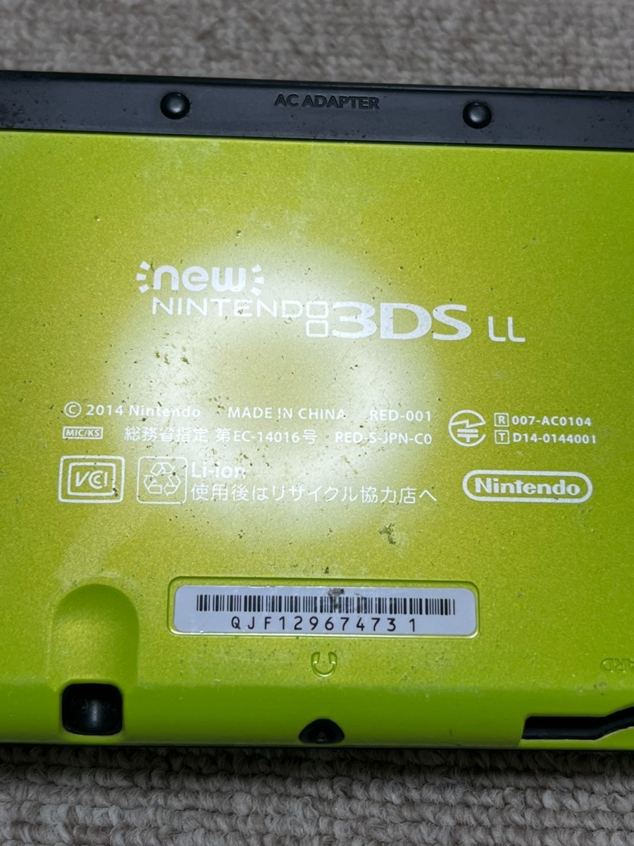 New Nintendo 3DS XL LL Black Lime Console region Japanese B816