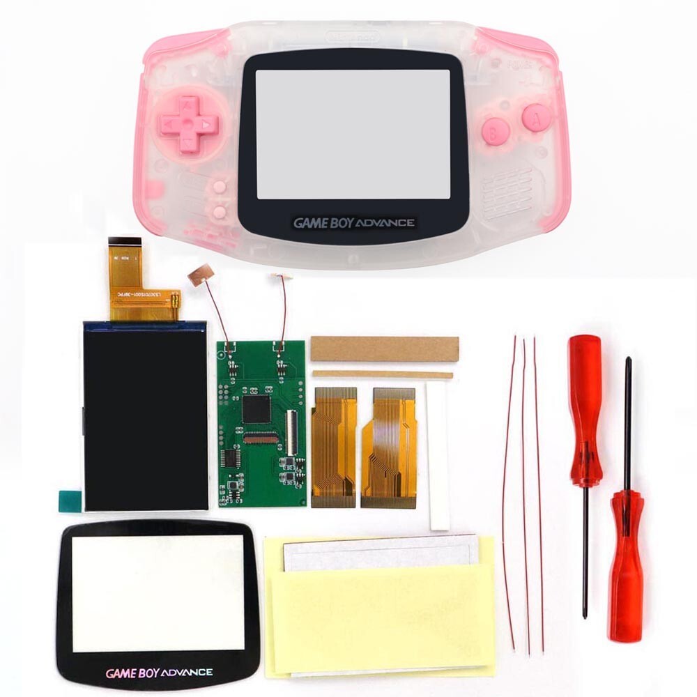 HISPEEDIDO 3.0» 720×480 Retro Pixel GameBoy Advance V5 IPS Backlight Kits+Shell
