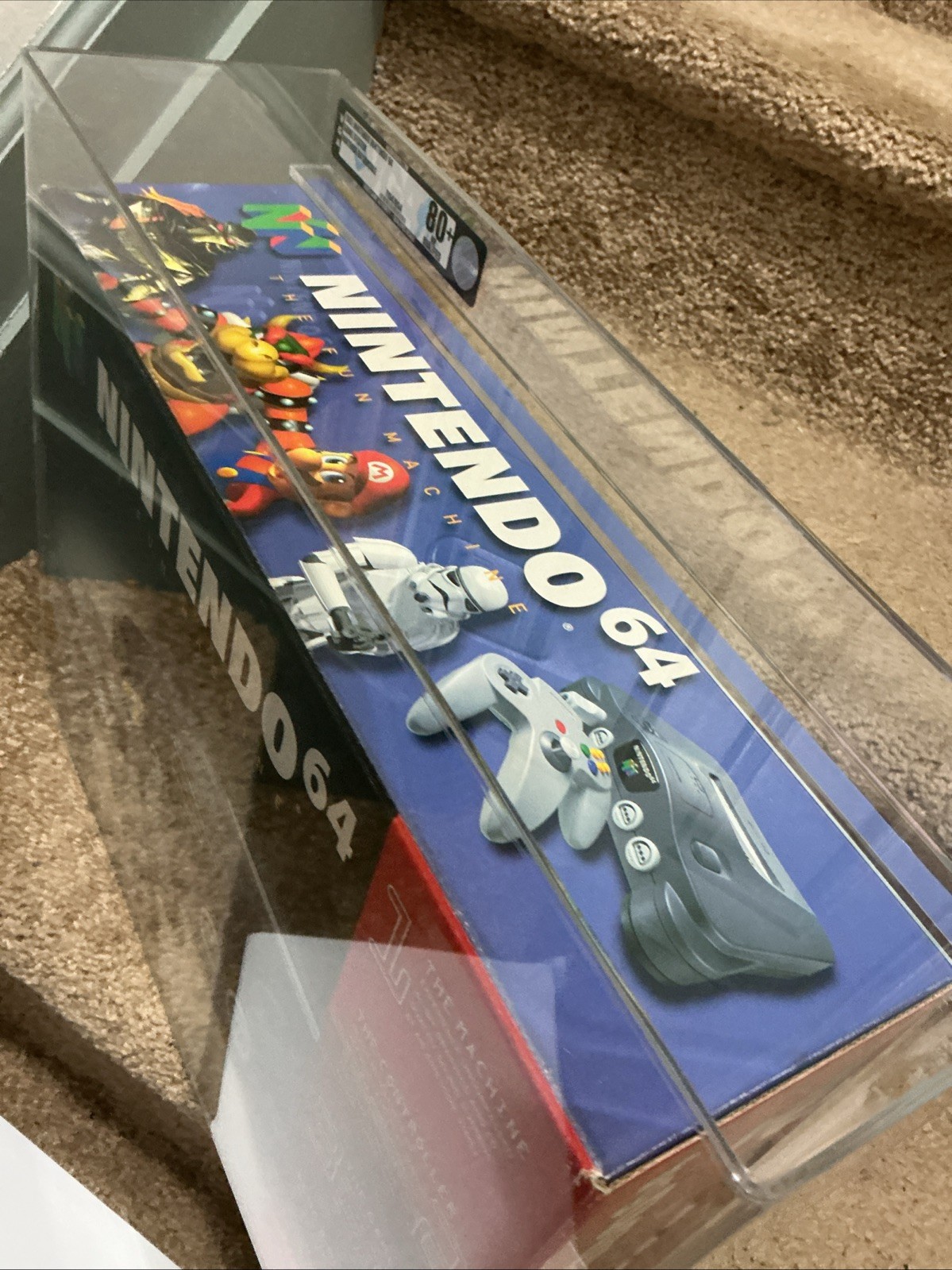 Nintendo 64 Launch Console N64 Brand New 1997 VGA Graded 80+ Q Qualified PSA