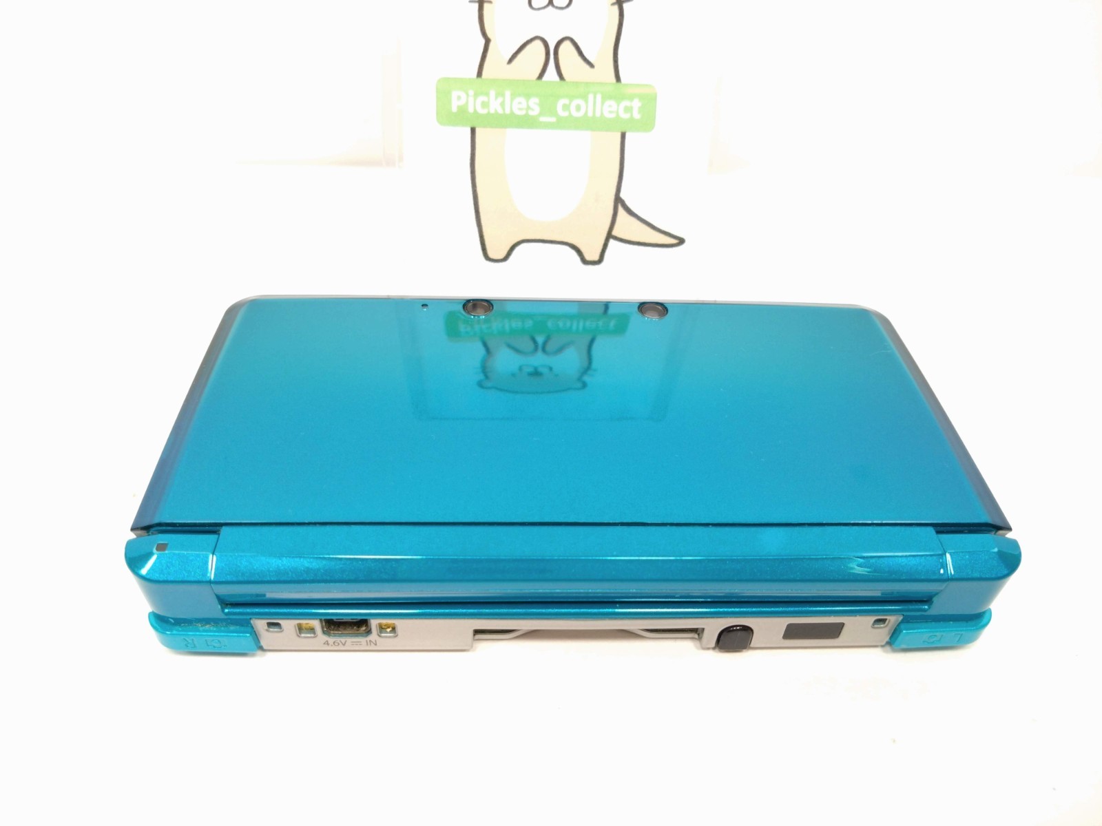 3DS Aqua Blue CTR-001 w/Charger 4GB Language Japanese Tested Nintendo 0525C