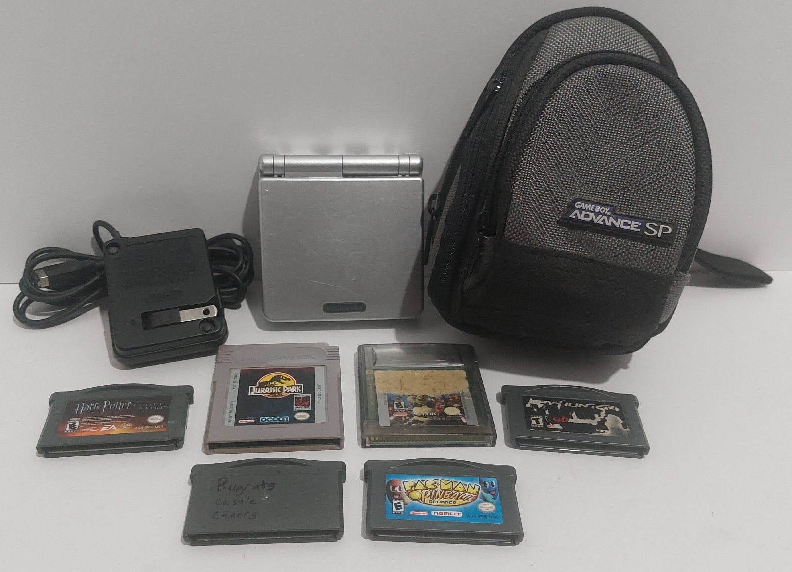Nintendo Game Boy Advance SP Handheld System – Silver AGS-001