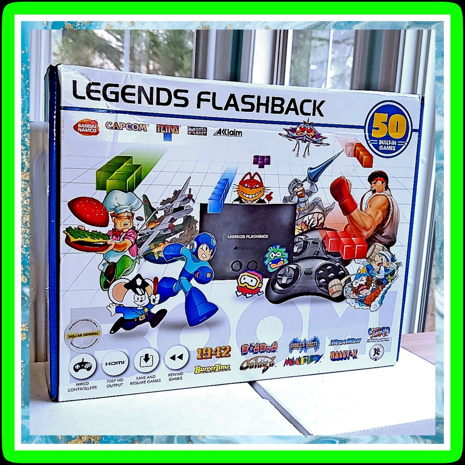 🔥🎮⬛🎮🔥 2018 Legends Flashback Console 50 Games Arcade Sega Nintendo NES ✅ CIB