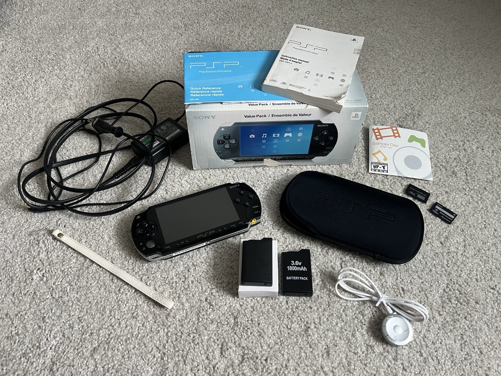 PSP-1001 Value Pack CIB, Tested And Working Excellent Condition