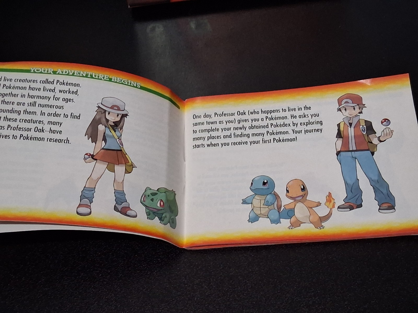 Pokemon FireRed Version Authentic Game Manual Game Boy Advance New Holo Box CIB