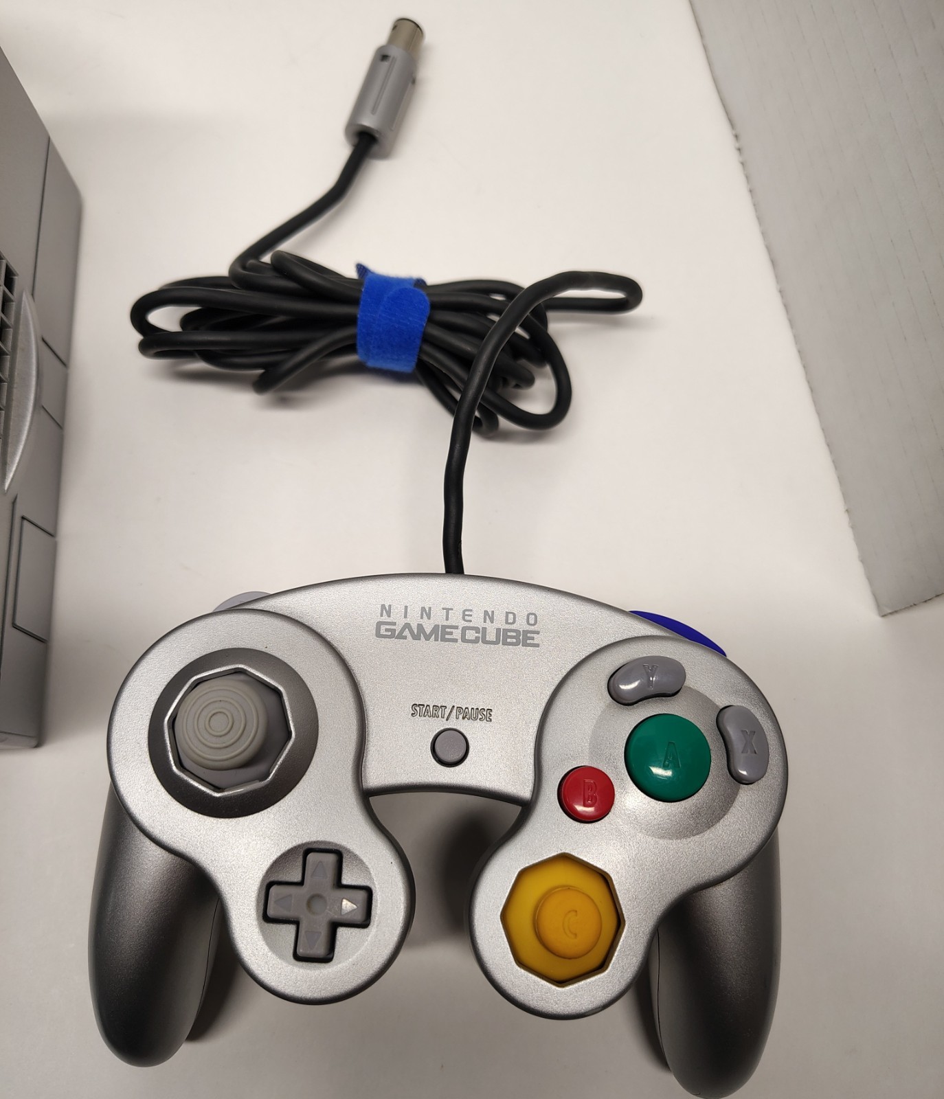 Nintendo GameCube Platinum DOL-101 W/ Game Memory Card Cables & OEM Controller