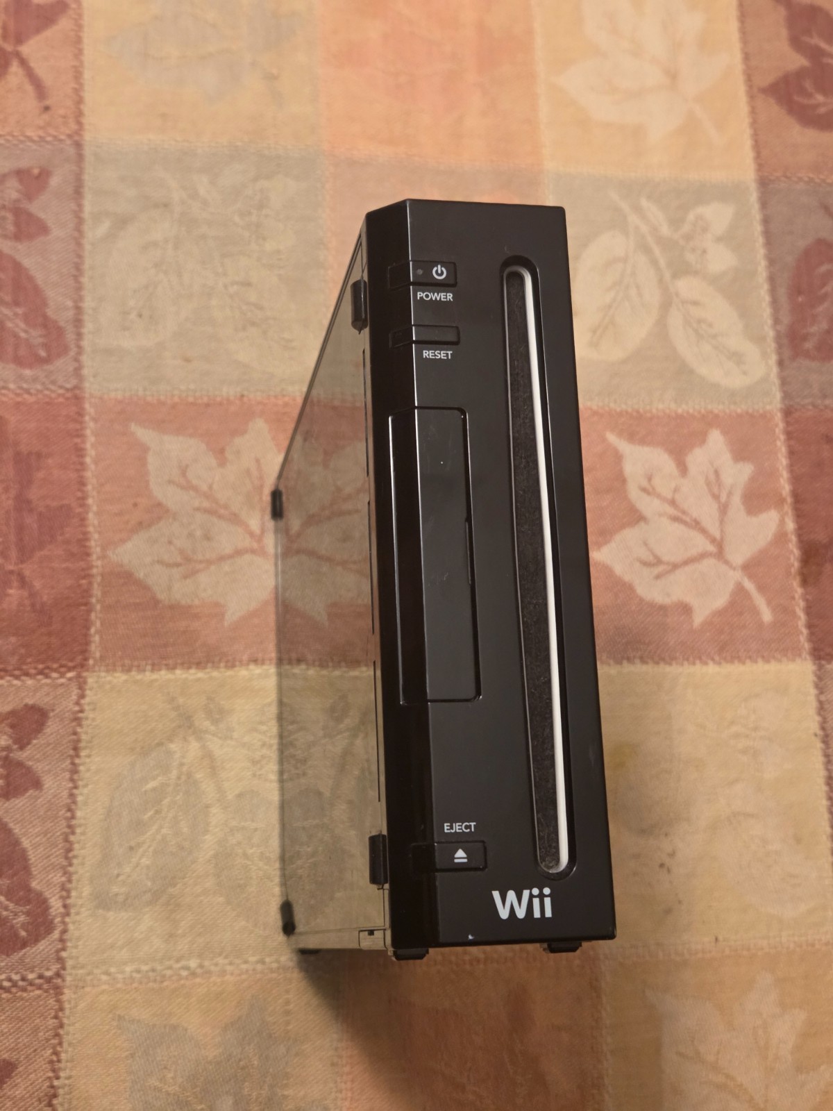 Black Modded Wii Console Tested Working With Remotes, Nunchucks Controller Cords