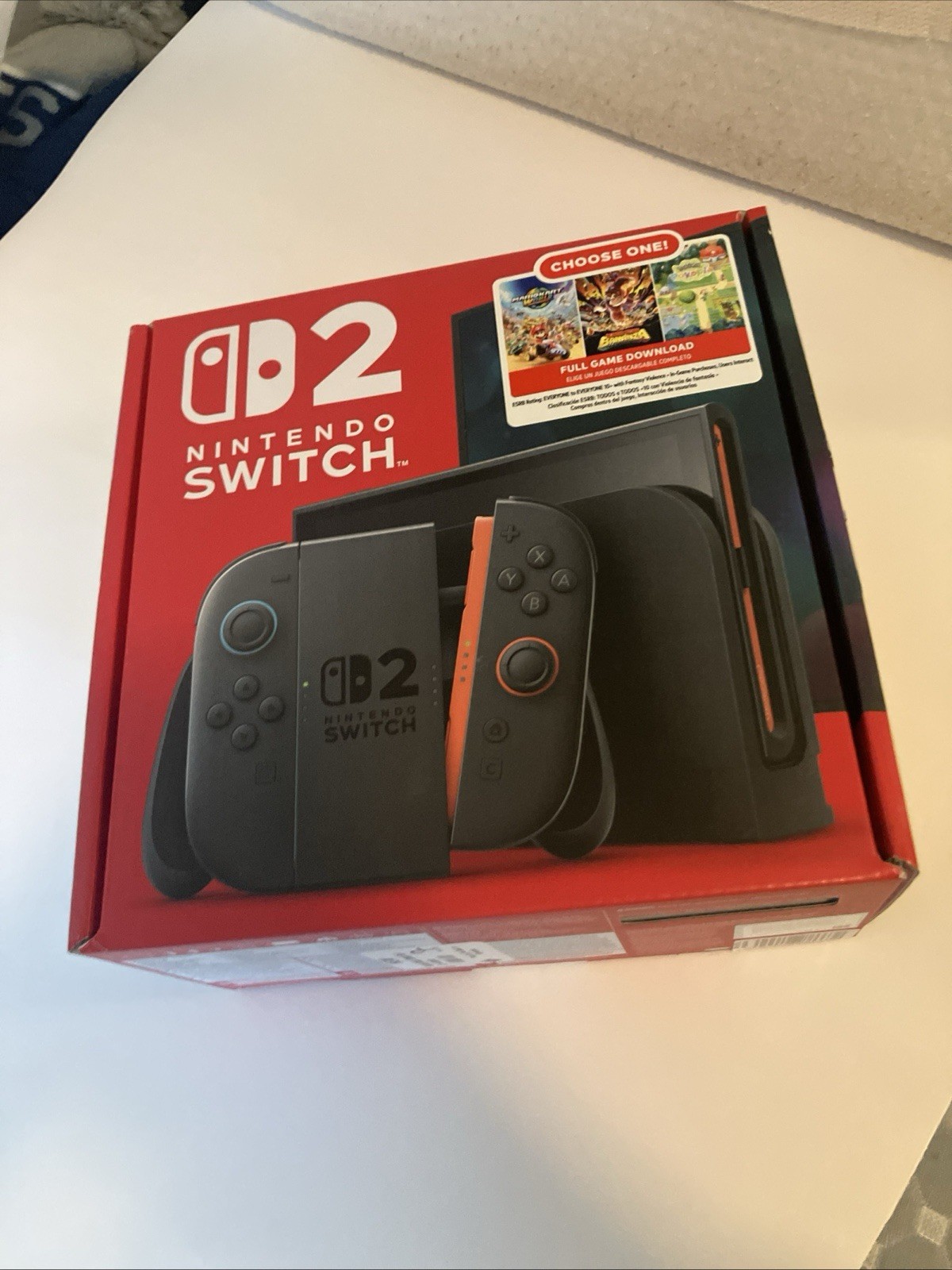 Nintendo Switch 2 Console Choose One! Mario Kart World ,Donkey Kong Or Pokemon