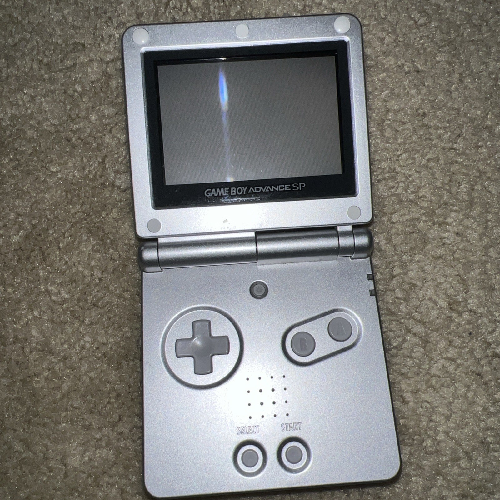 Nintendo Game Boy Advance SP Handheld System – Silver And charger Tested