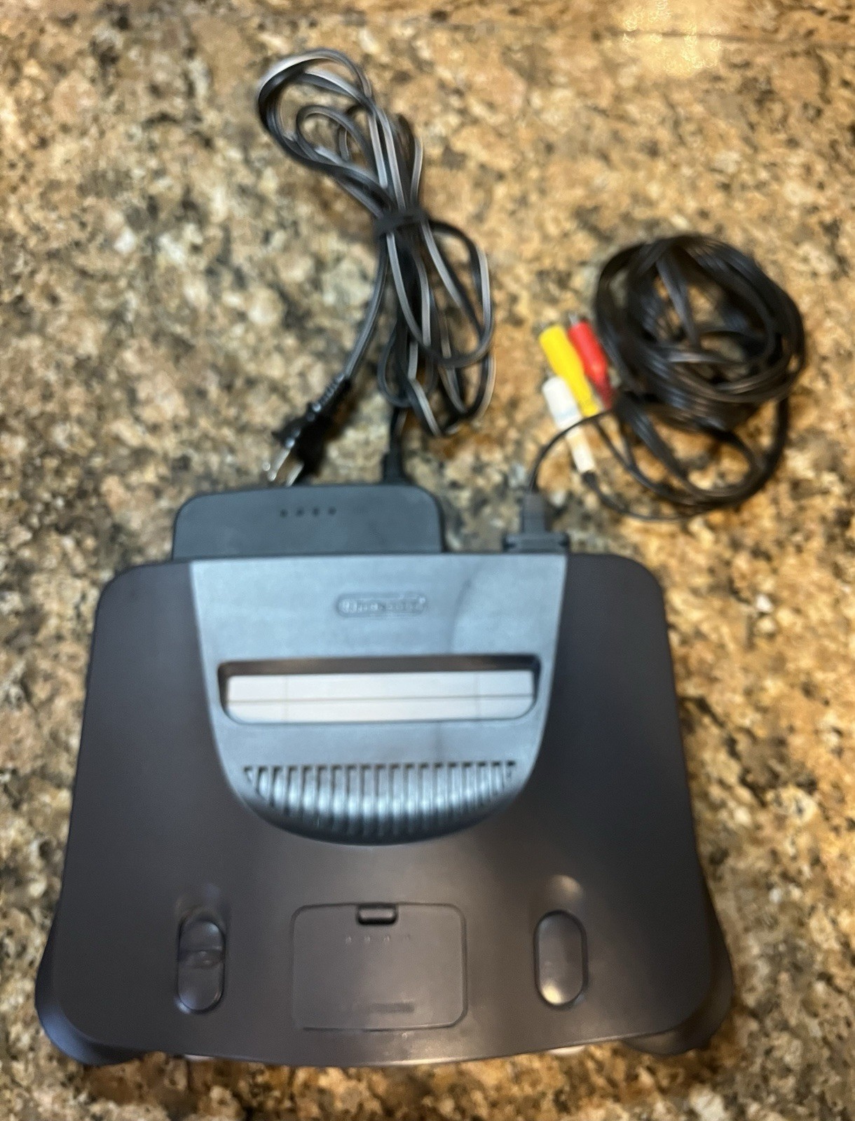 Nintendo 64 Black Video Game Console with Component RCA Connectivity
