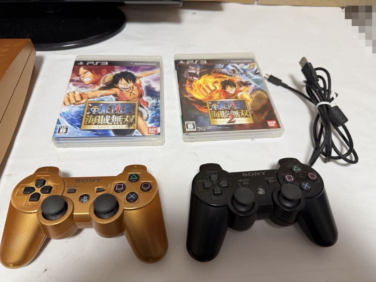 PS3 One Piece Pirate Warriors Gold Edition 320GB CECH-3000B Kaizoku Musou Play
