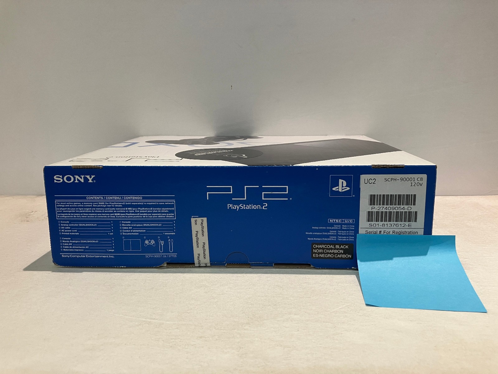 PS2 Slim Console NTSC USA/Canada SCPH-90001 Sony Playstation 2 System Black 2008