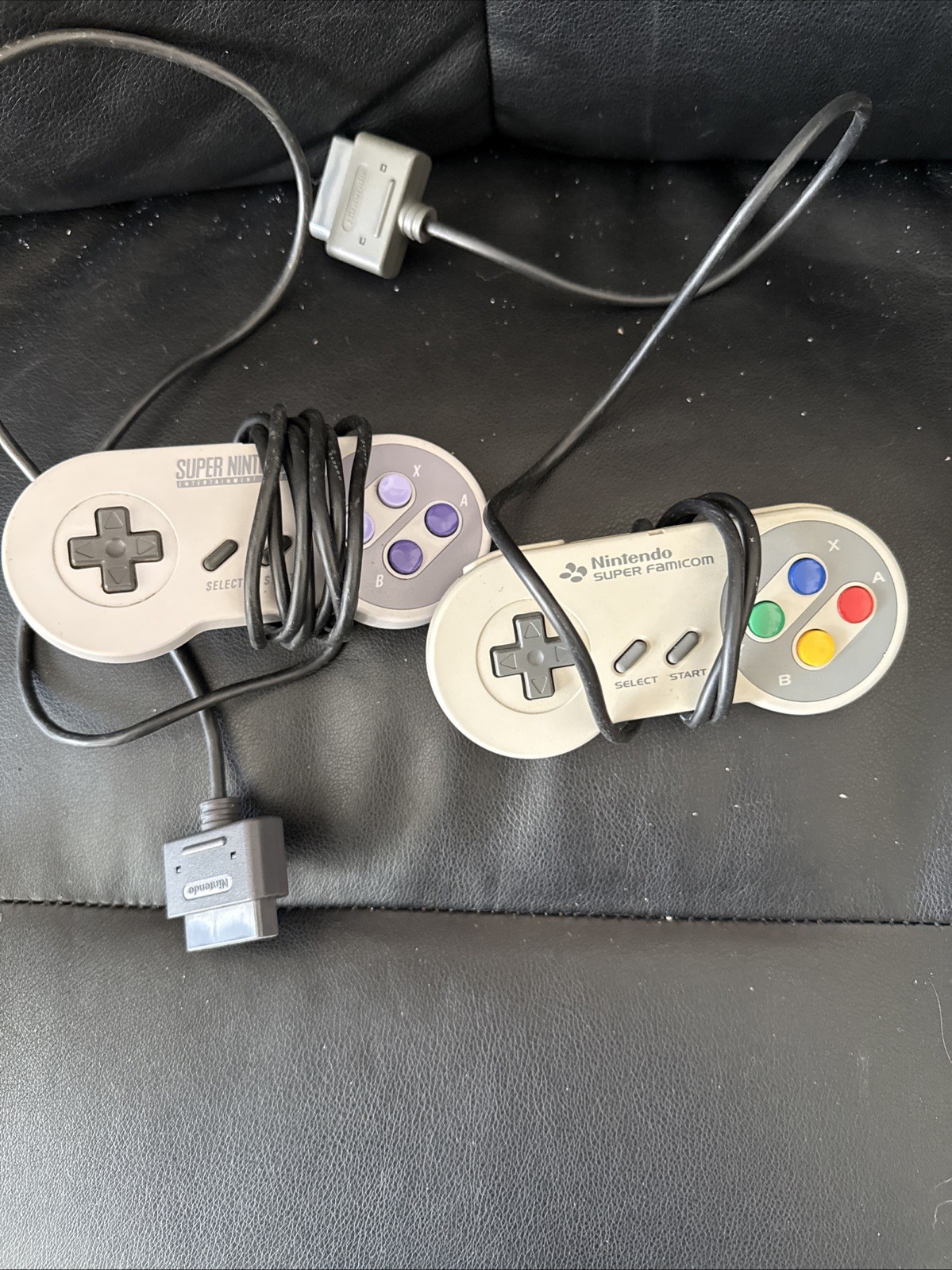 Super Nintendo SNES Jr Tested And Working, Two Games, Two Controllers