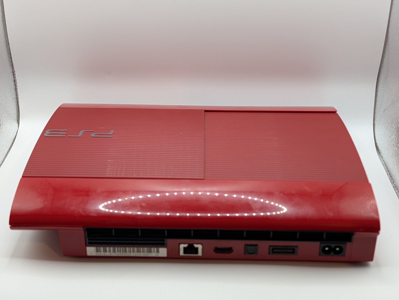 Sony PlayStation 3 PS3 Super Slim Red God Of War Console CECH-4001C + Cables