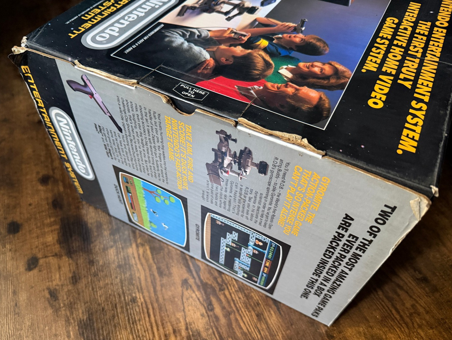 Stack-Up/Gyromite/Duck Hunt Nintendo NES complete box rob post-Deluxe Set system