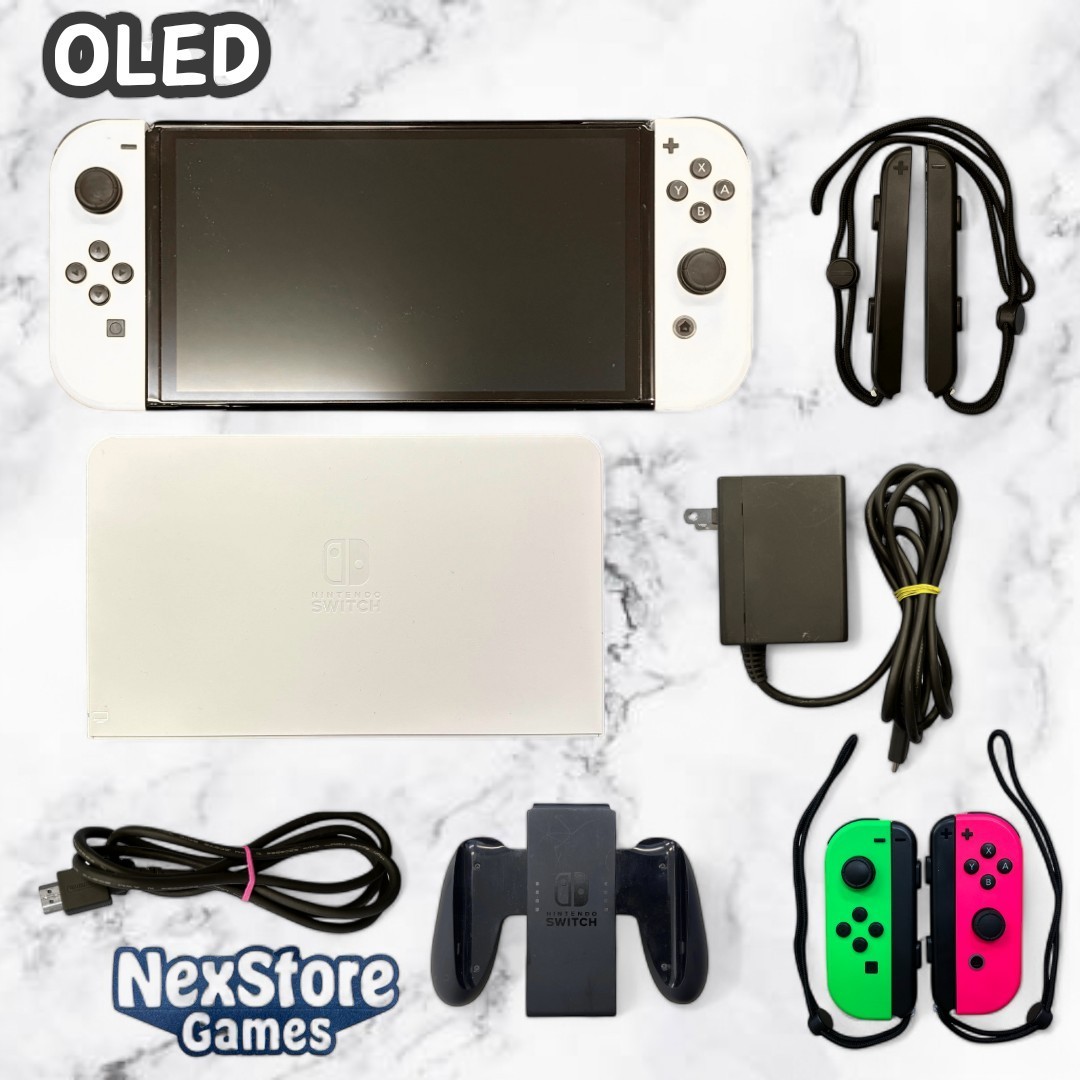 Nintendo Switch Console Tablet OLED HEG-001 Choose Color&accessories Tested Used