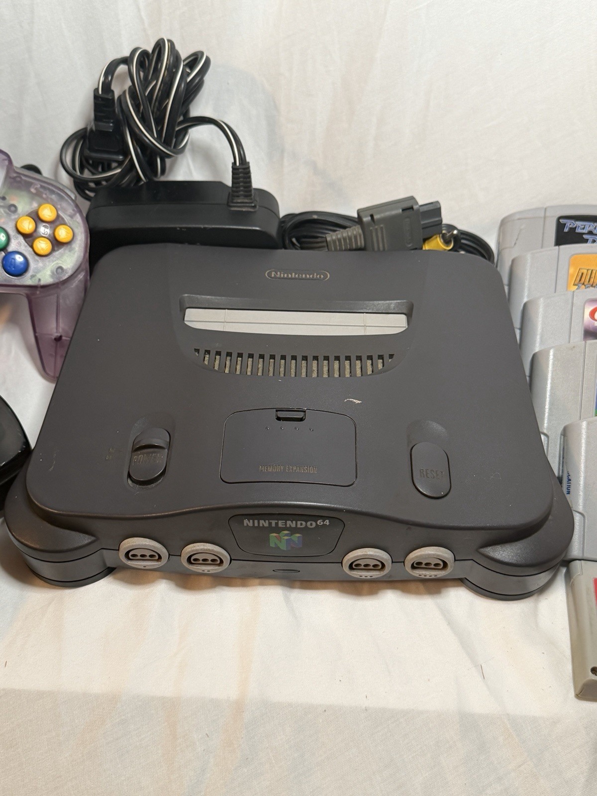 Nintendo 64 Console Game Bundle Hercules Mario Gex Perfect Dark Duke Nukem