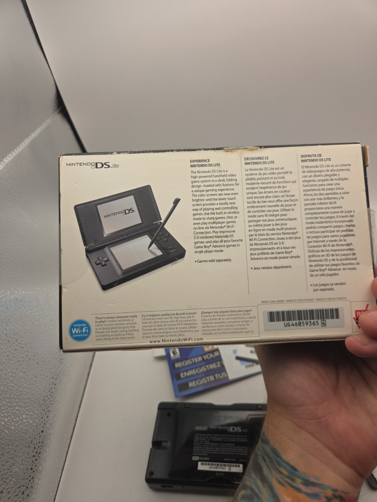 Nintendo DS Lite System – Black In Box CLEAN!