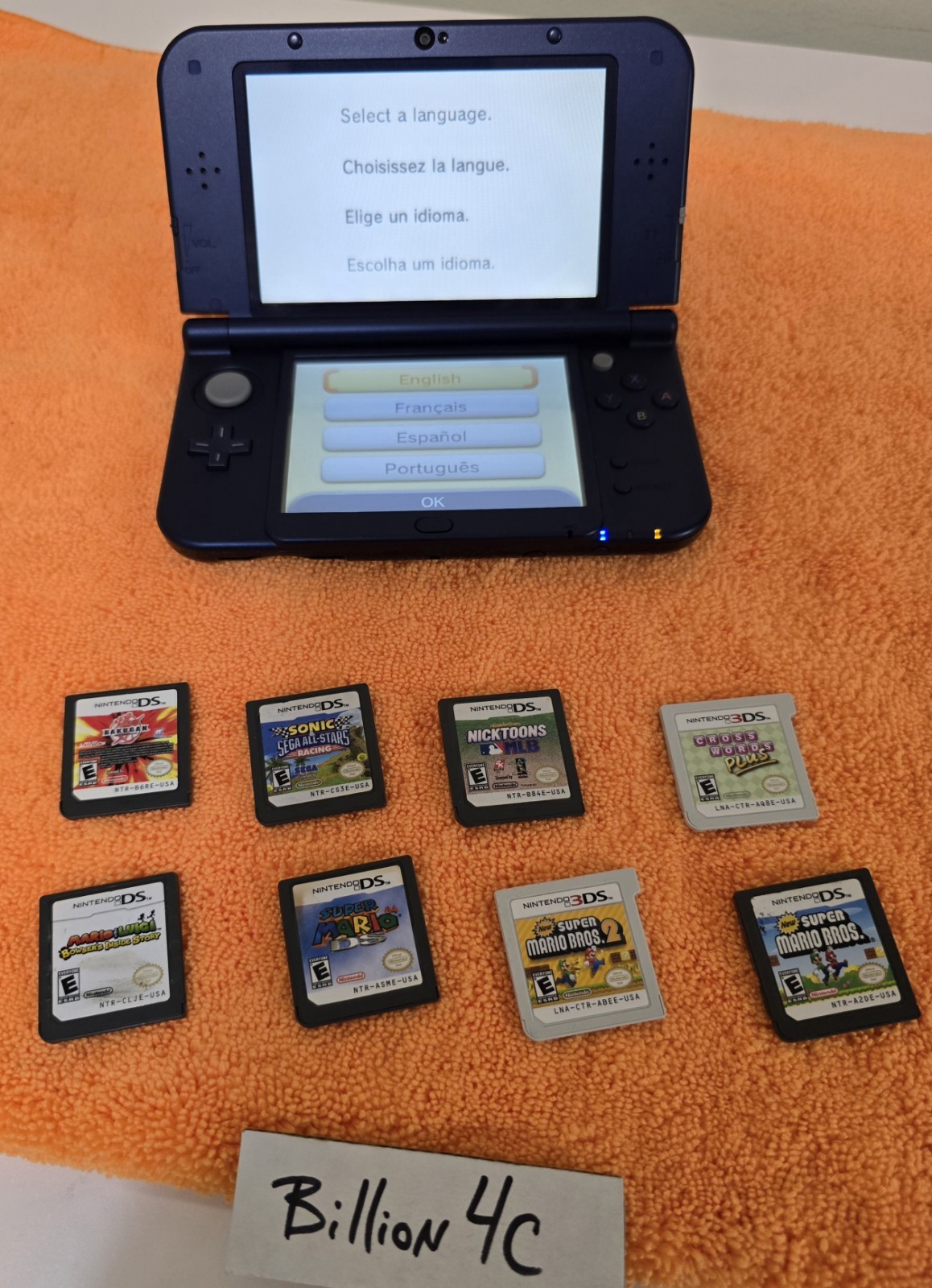 Nintendo 3DS XL Galaxy Edition Handheld System Purple Bundle Games Excellent Lot