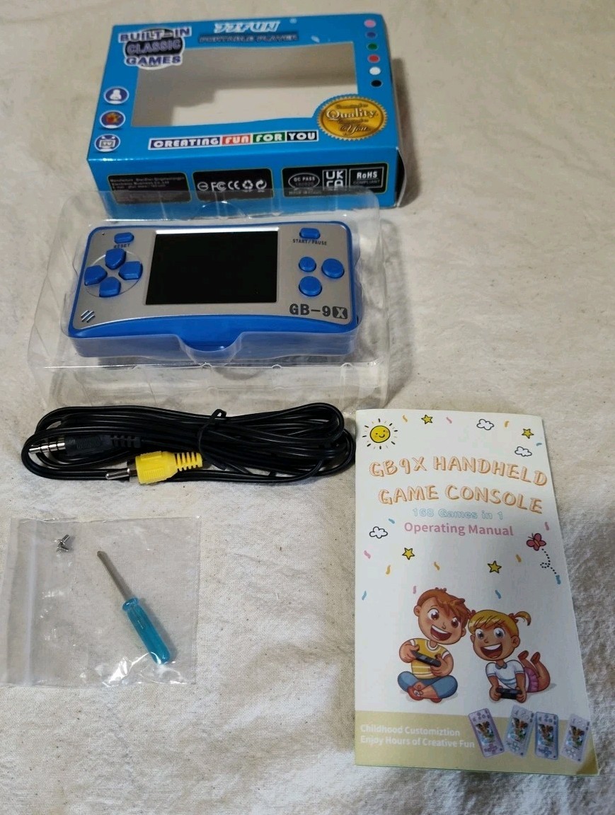 Handheld Games for 2.5» Color Screen Preloaded 168 Classic Retro D22