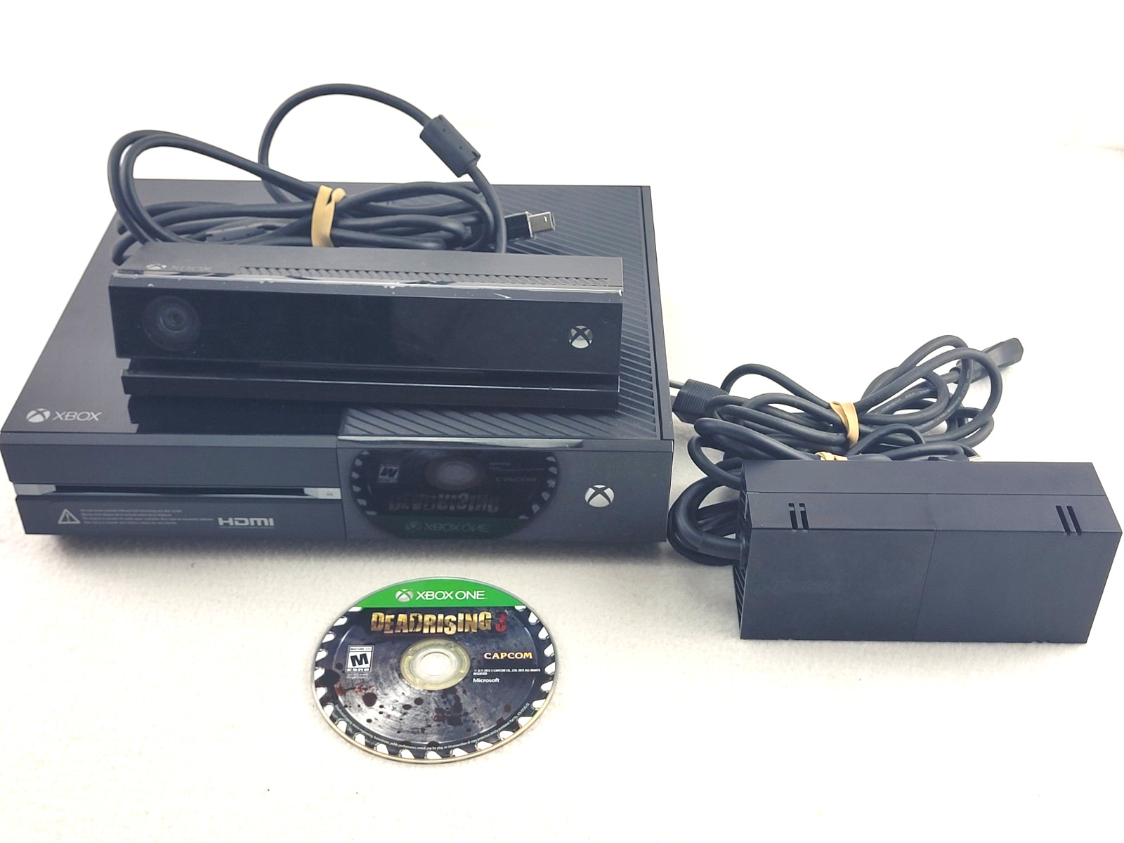 Microsoft Xbox One 500GB Console Matte Black w/ Kinect & Preloaded Games TESTED