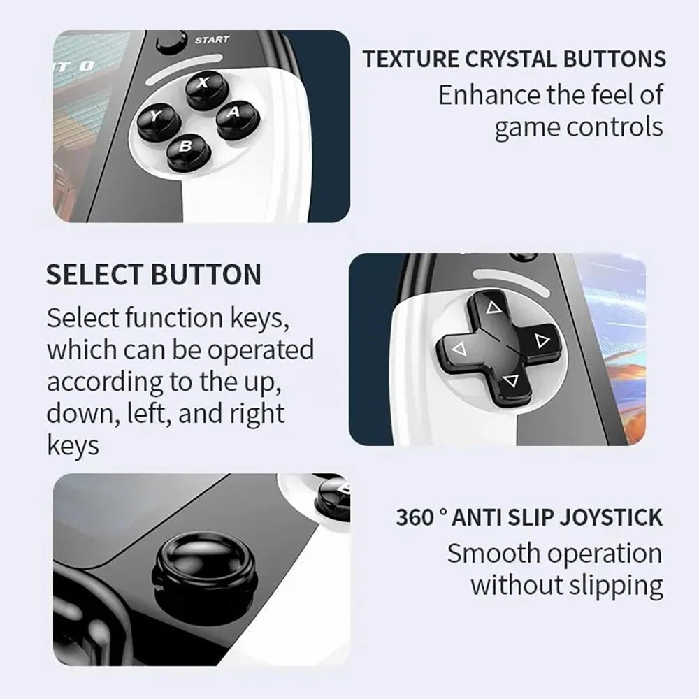 X9 Handheld Game Console 8G 2000+ Games 5.5 Inch 1500mAh Retro Video Game Player