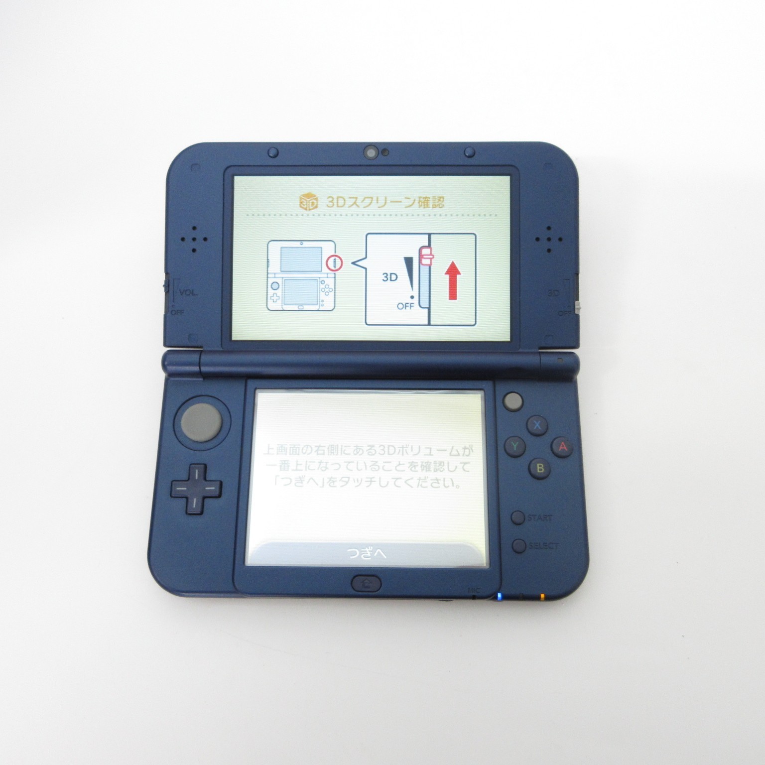 【Very Good】Top IPS Nintendo New 3DS LL XL Metallic Blue Console Japan Ver. #Arr0