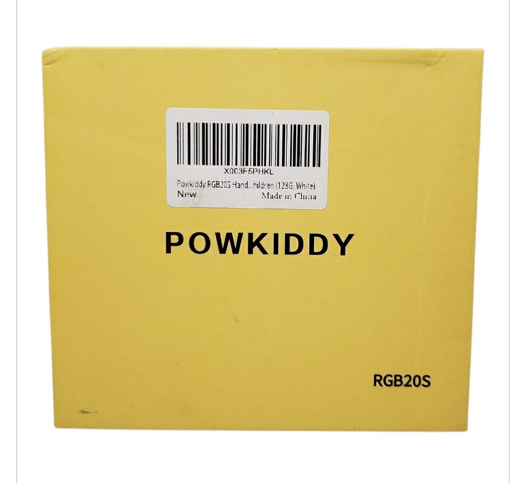 Powkiddy RGB20S Handheld Retro Game Console White TESTED WORKS No SD Card /Games