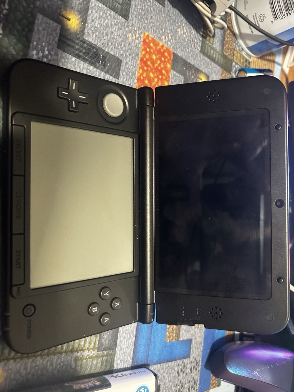Nintendo 3DS XL Red/Black w/ Charger, Pokemon HeartGold CIB, Pokemon Pearl