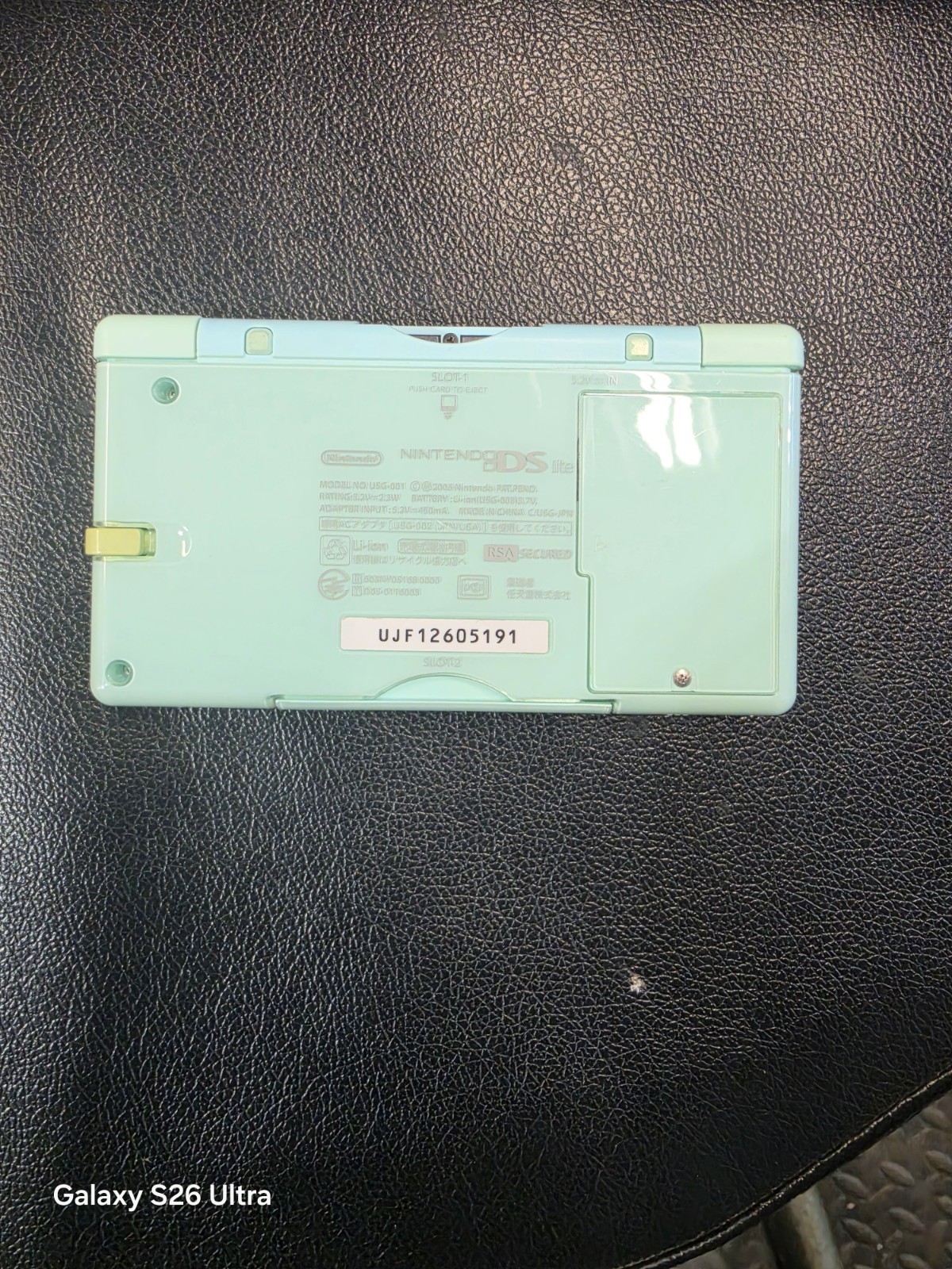 Nintendo DS Lite USG-001 Handheld System Blue Wi-Fi NTSC-J Headphone Jack