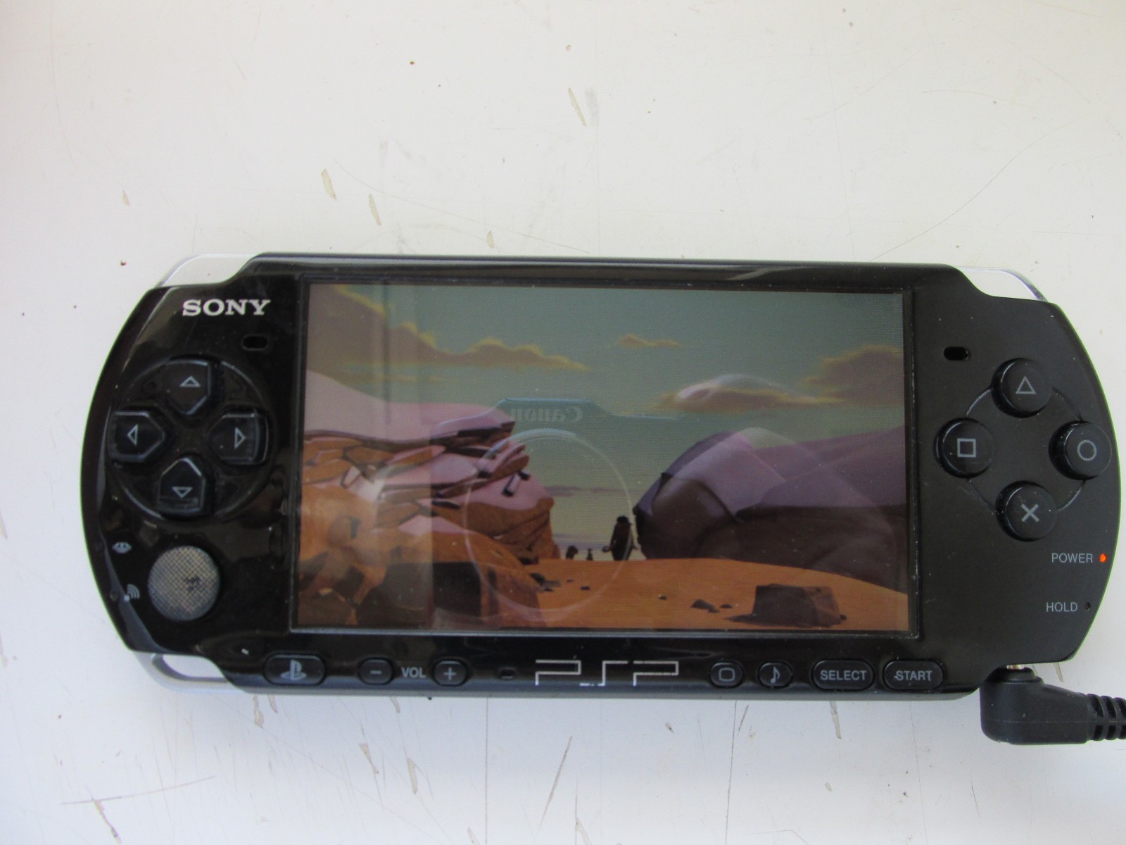 Sony PSP-3001 Handheld Console W/ Charger & 1 Disc Tested Working.