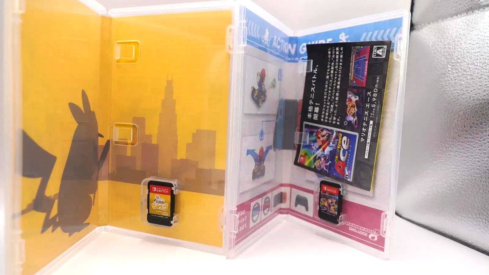 ARunk Nintendo Switch Lite Yellow 512GB Bundle Mario Kart 8 Detective Pikachu JP